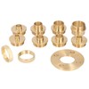 11PCS/Set Router Guides Kit, Brass Router Template, Router Bushing Guide
