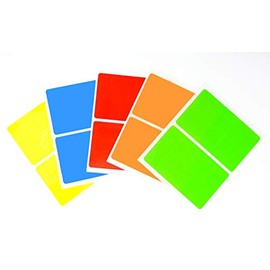 Tag-A-Room Color Coded Labels 2 x 3, Assorted 50 Pack (Multi)