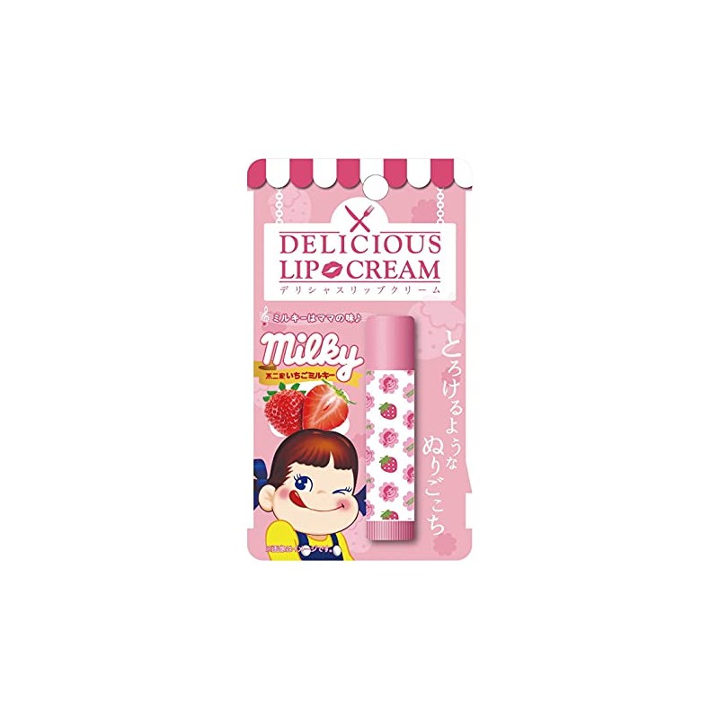 DELICIOUS LIP CREAM Delicious Slip Cream, Strawberry Milky Scent, 0.2