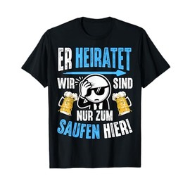 JGA Men's T-Shirt Stag Party Poltern Mann JGA T-Shirt