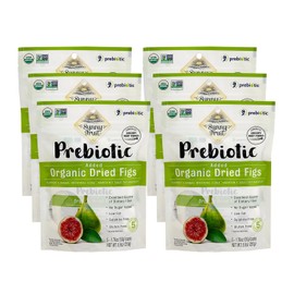 ORGANIC Prebiotic Dried Figs - Sunny Fruit - (6 bags) - (5) 1.76oz Portion Packs per Bag | High Fiber Dried Fruit | No Added Sugars, Sulfurs or Preservatives | Healthy, Sweet Snack | NON-GMO & KOSHER