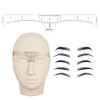 Skymore Eyebrow Ruler, 100Pcs Eyebrow Stencil Microblading Ruler, Disposable Eyebrow