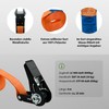 TRUTZHOLM Professional Ratchet Tie Down Strap Lashing Strap Ratchet Orange