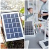 sourcing map 5V 2W 0.4A Mini Solar Panels, 3.2m Wire