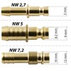 Fitting Parts G 1/4 Inch Coupling Plug with Male Thread