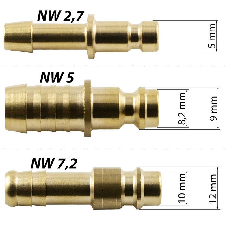 Fitting Parts G 1/4 Inch Coupling Plug with Male Thread