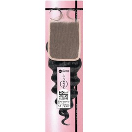 Sensationnel Pearlish bundle 4x5 closure - euro deep 12 inch HD lace beauty supply human hair bundles weave 15a soft remy (NATURAL)