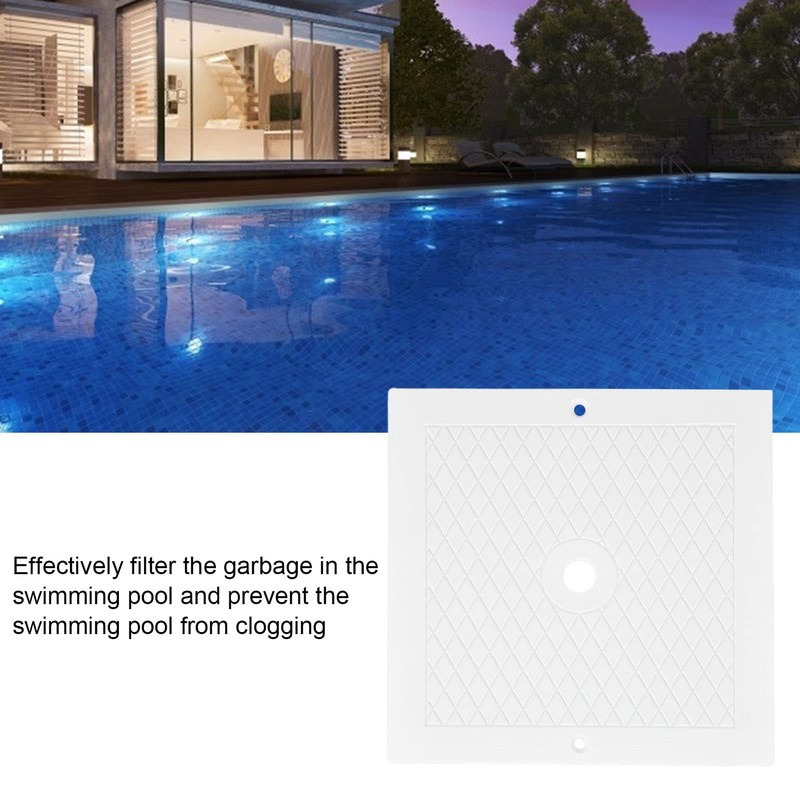 Pool Skimmer Cover High Reliability Effective Filtration Square Skimmer Cover