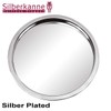 SILBERKANNE Bottle Coaster Bottle Plate Diameter 15 cm Premium Silver