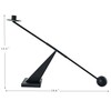 Remenna Black Metal Modern Candle Holder Candlestick Holders Decorative Candle