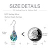 POPLYKE Butterfly Earrings Sterling Silver Leverback Earrings for Women Teardrop