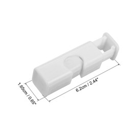 PATIKIL Bread Bag Clips, 5Pcs Easy Squeeze & Lock Food Bag Cinch Clips Good Grips Collection Bag Clip Reusable for Food Fruit Bread Storage, White