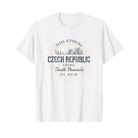 Retro Style Vintage Czech Republic T-Shirt
