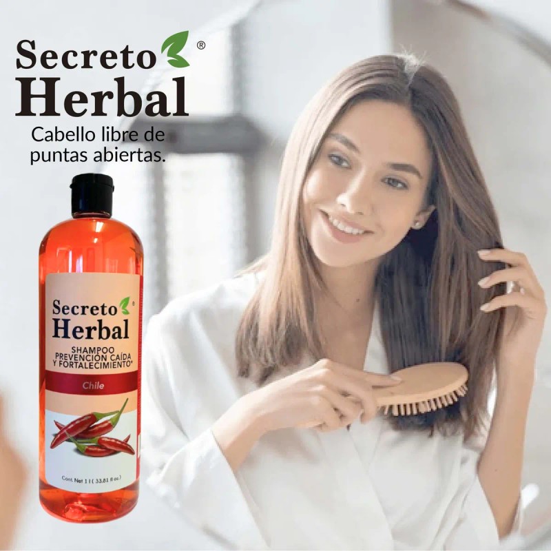 Caja 6pz Surtida Shampoo Secreto Herbal Romero Chile Bergamota