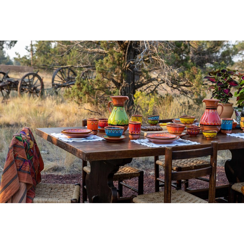 Cactus Canyon Ceramics Spanish Terracotta Small Serving Dish, Orange