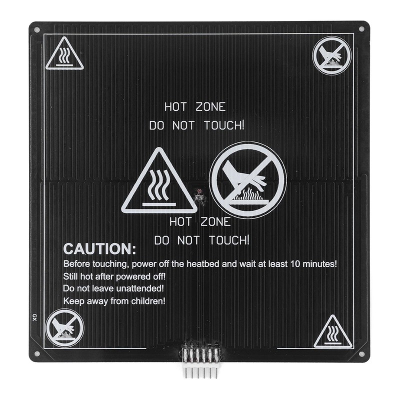 3D Printer Heated Bed 220x220mm 3mm Thick Aluminum Hot Bed