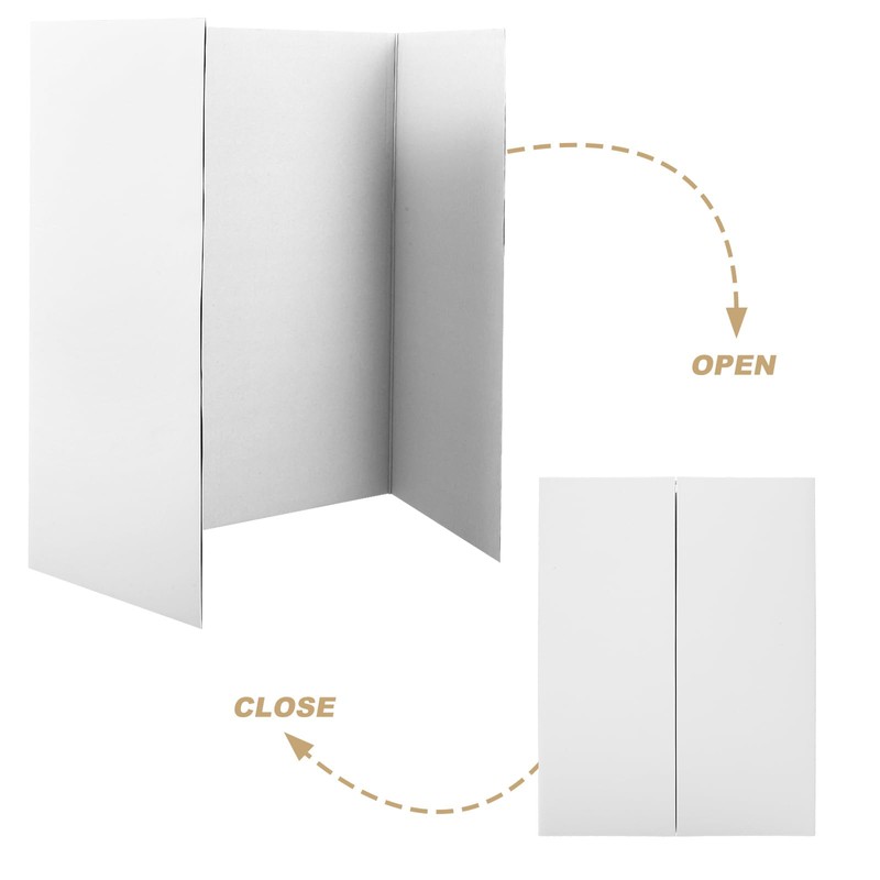 JECOMPRIS 1 Set Folding Display Board Tri Fold Poster Boards