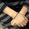 [One & Only Jewelry] Terahertz Mineral 6mm Bracelet Bangle Natural
