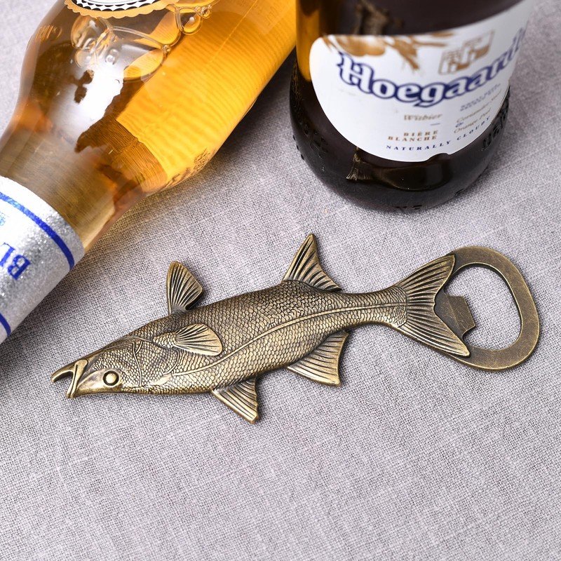 LSJ ORIGINAL Beer Bottle Opener Fish，Cool Bottle Opener for Bar