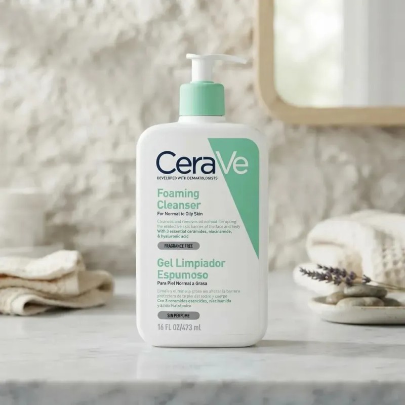 Cerave Limpiador Espumoso Piel Normal A Grasa 473ml