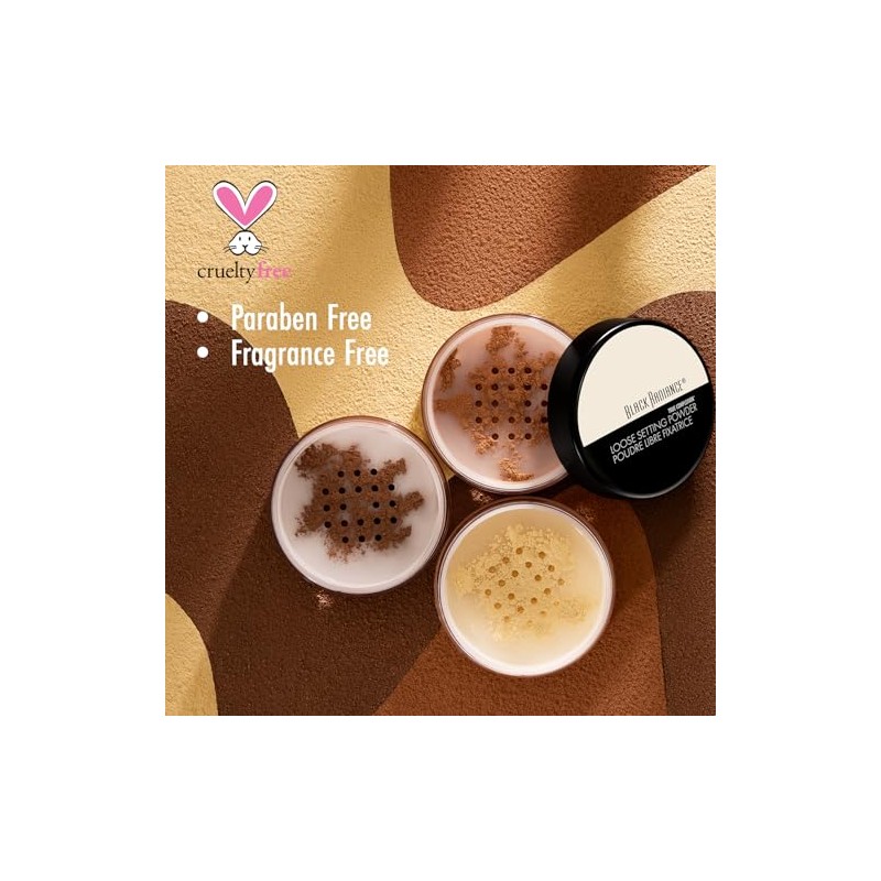 Black Radiance True Complexion Loose Setting Powder, Honeymoon, 0.64 Ounce