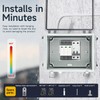 Small Waterproof Electrical Junction Box，IP67 Waterproof Clear ABS Plastic Enclosure