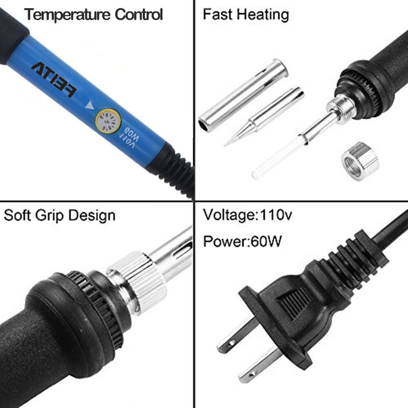 Soldering Iron Kit Electronics - FEITA Adjustable Temperature Solder Iron