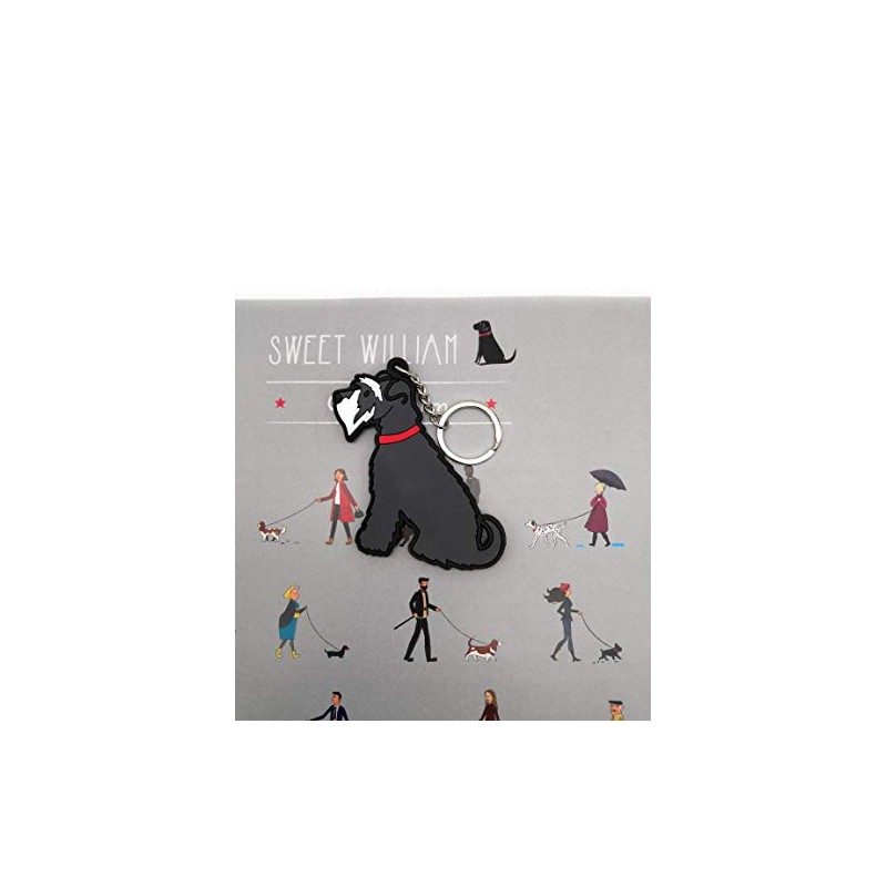 Sweet William Schnauzer Keyring