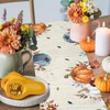 Blue Pumpkins Fall Table Runner - 36 Inch Long, Thanksgiving