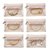 Vlando Small Travel Jewelry Box Organizer -6 Small Carry-on Zipped
