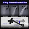 All Metal Rain Shower Head with Handheld Combo, YDmeet 10