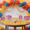 8 Pcs Happy 15th Birthday Party Honeycomb Centerpiece,Princess Themed 15th