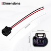 Coolant Temperature Sensor Connector Wiring Harness 8K0973702