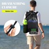Breathable Mesh Beach Backpack,Waterproof Swim Bag,Large Drawstring Backpack With Wet