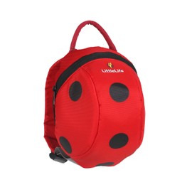 LittleLife Toddler Backpack Ladybird with Safety Reins
