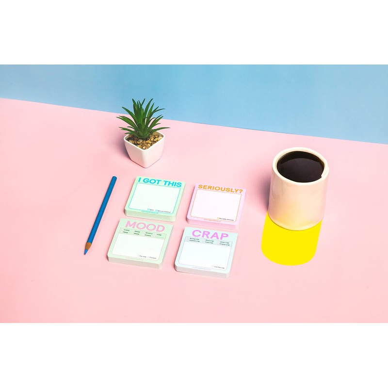 1-Count Knock Knock Seriously?! Sticky Note (Pastel Version, 3 x