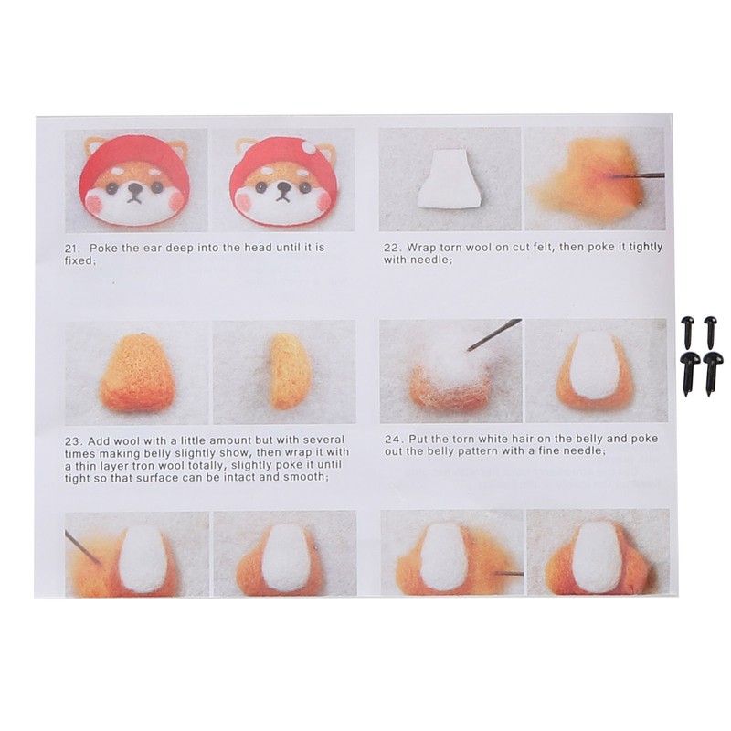 Needle Felting Kit Photo Frame Wool Felting Supplies Animal Plush