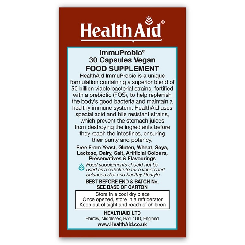 HealthAid ImmuProbio Pack of 2 x 30 Vegan Capsules (60