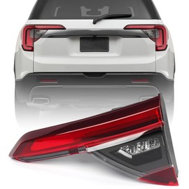 FIONE Tail Light Assembly Compatible with GMC Acadia 2020 2021 2022 2023 Inner Rear Brake Lamp Black Housing Right Passenger Side RH