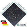 diconfa 4 x Rubber Granulate Patio Pads 200 x 200
