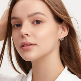 ONEFINITY Sloth Hoop Earrings 925 Sterling Silver Sloth Gifts for Girls Sloth Jewellery, Sterling Silver