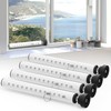 WooFog（Short）Security Bars for Sliding/Vertical Window, Adjustable Window Jammer Bars Security