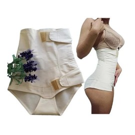 Vany Faja de Manta Postparto, 100% Natural, Hipoalergénica, Talle Alto, Soporte Abdominal, Recuperación Postquirúrgica (1, Mediano)