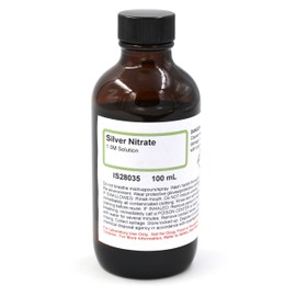 ALDON Innovating Science Silver Nitrate Solution, 1M, 100mL - The Curated Chemical Collection