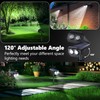 Flacchi Solar Lights Outdoor Waterproof - 2 Lighting Modes Solar