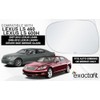 exactafit 8124L Driver Side Mirror Glass Replacement Repair Compatible With