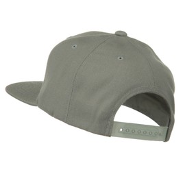 Yupoong Wool Blend Prostyle Snapback Cap - Silver OSFM