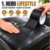 5m Self-Adhesive Leather Repair Tape – Black Furniture & Sofa