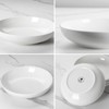 MALACASA 8.85" Large Pasta Bowls, 42 OZ White Salad Bowls
