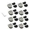 Proster Glass Clamps 8 PCS 9-10mm Stainless Steel 304 Glass